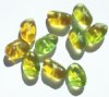 10 18x12x9mm Topaz & Olivine Potato Nugget Beads